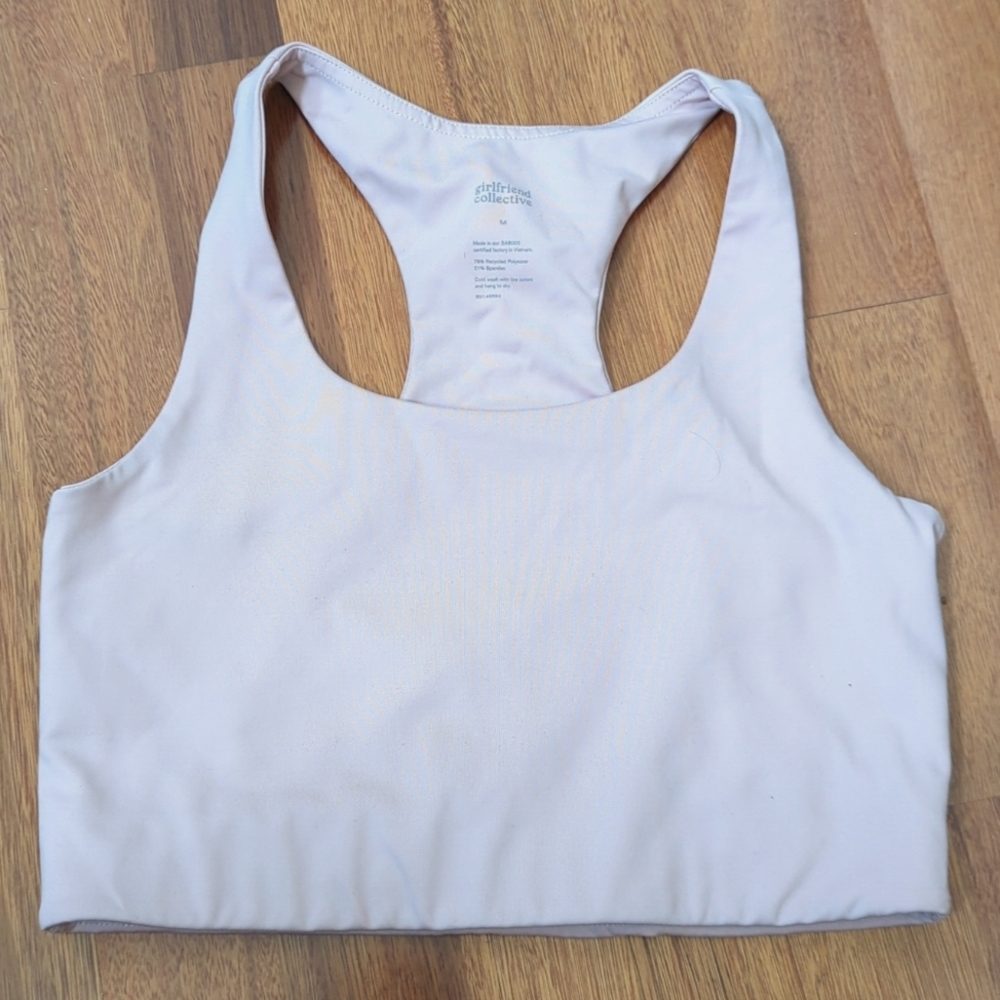 Girlfriend Collective Paloma bra in misty rose